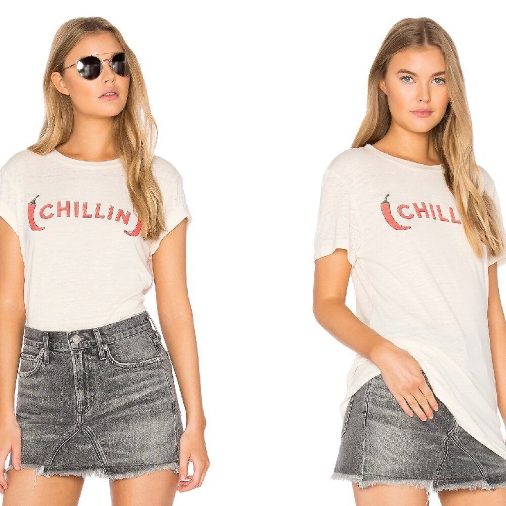 MATE the Label Beau Crew Chillin Tee Size Medium Revolve Jersey Knit